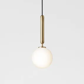 Outlet Miira pendant light, Small, Brass / opal white