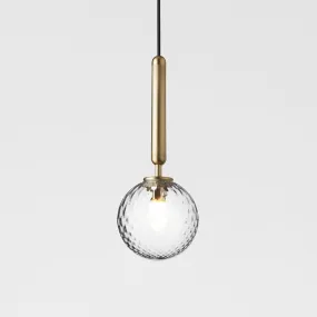 Outlet Miira pendant light, Small, Brass / optic clear