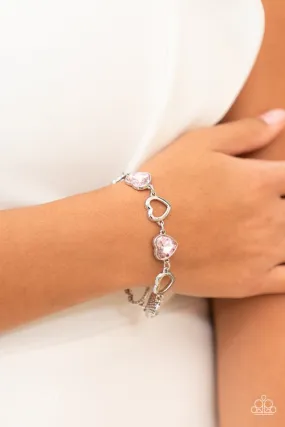 Paparazzi Bracelet ~ Sentimental Sweethearts - Pink