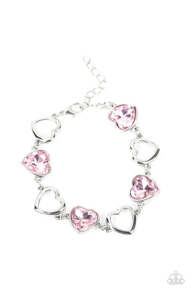 Paparazzi Bracelet ~ Sentimental Sweethearts - Pink