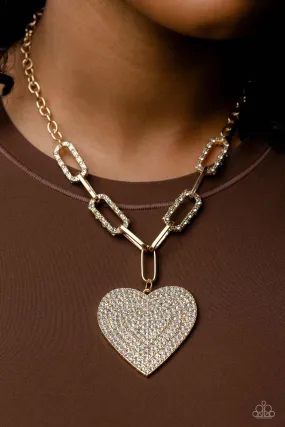 Paparazzi Necklace ~ Roadside Romance - Gold