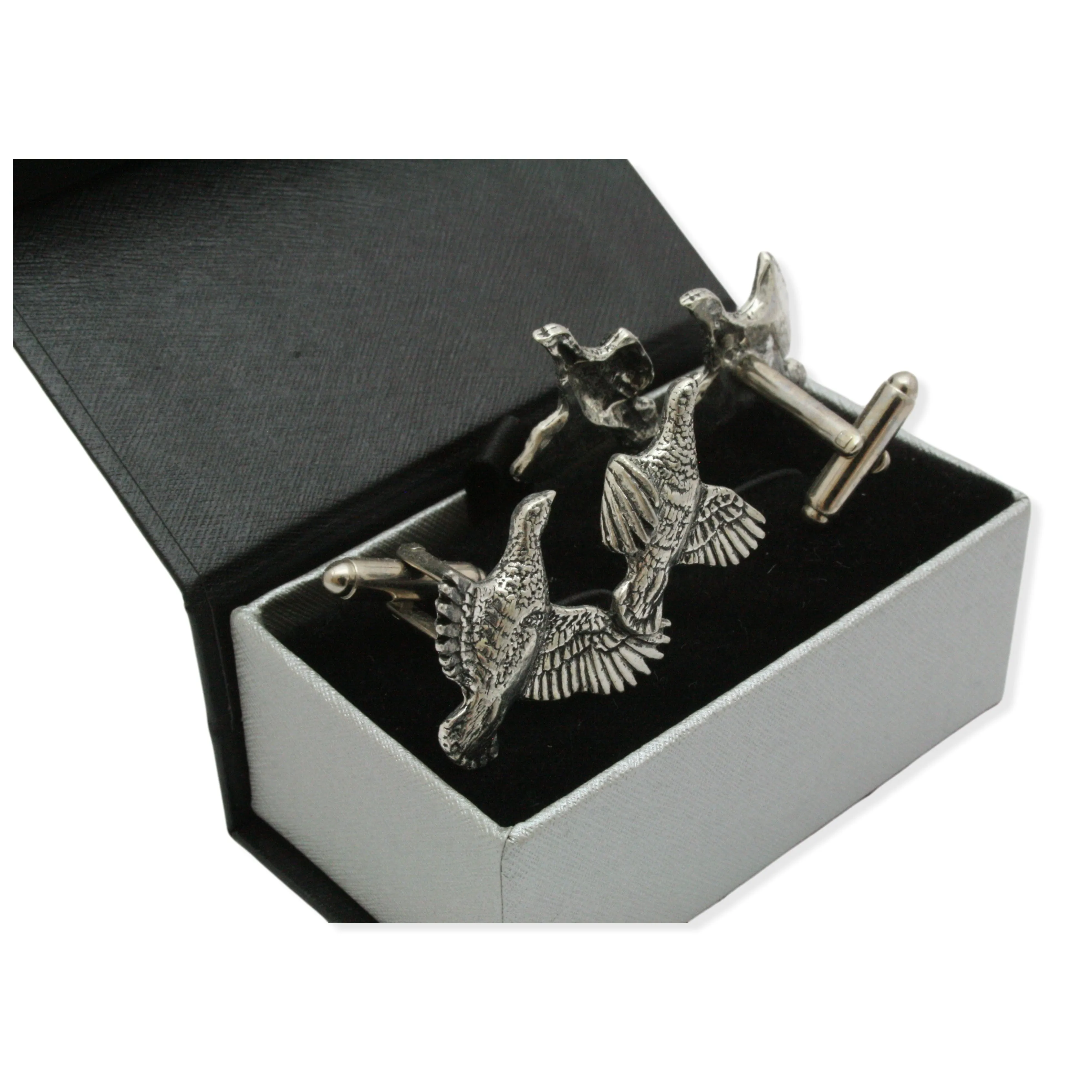 Partridge Gamebird Pewter Cufflinks