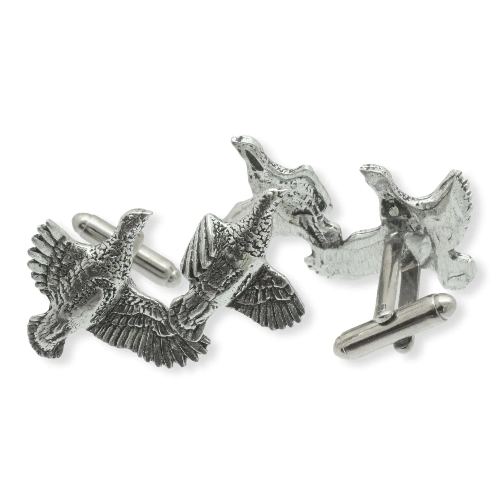 Partridge Gamebird Pewter Cufflinks
