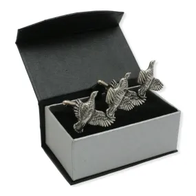 Partridge Gamebird Pewter Cufflinks