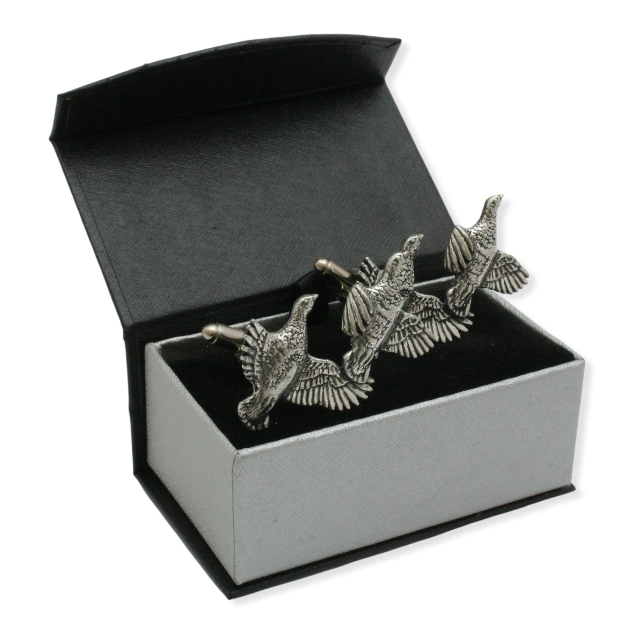 Partridge Gamebird Pewter Cufflinks