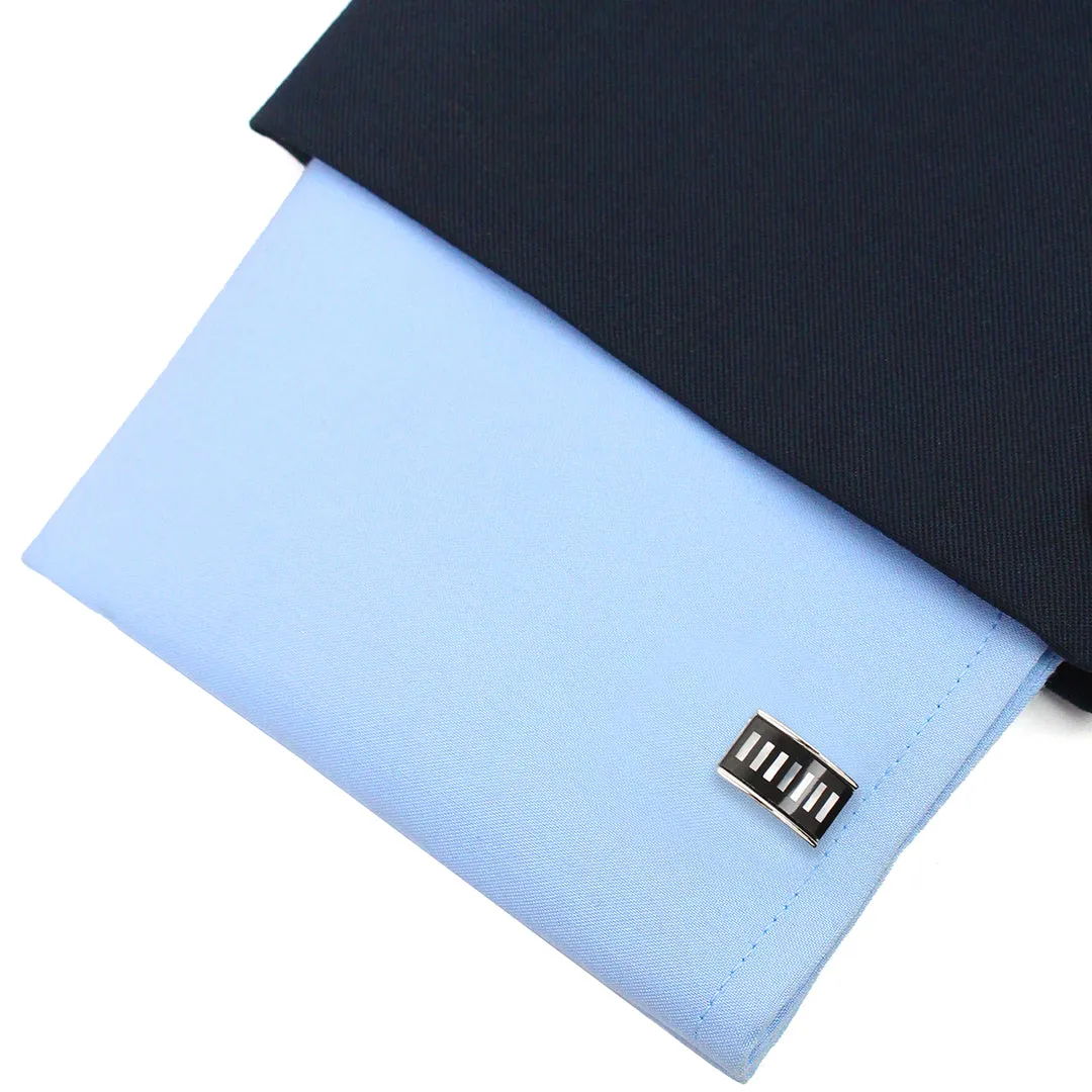 Peluche Sleek Plush Mother of Pearl Cufflinks