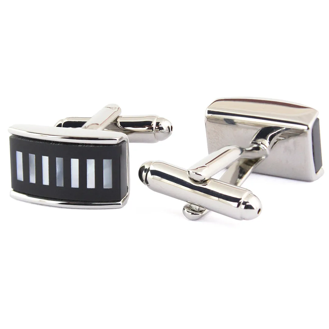 Peluche Sleek Plush Mother of Pearl Cufflinks
