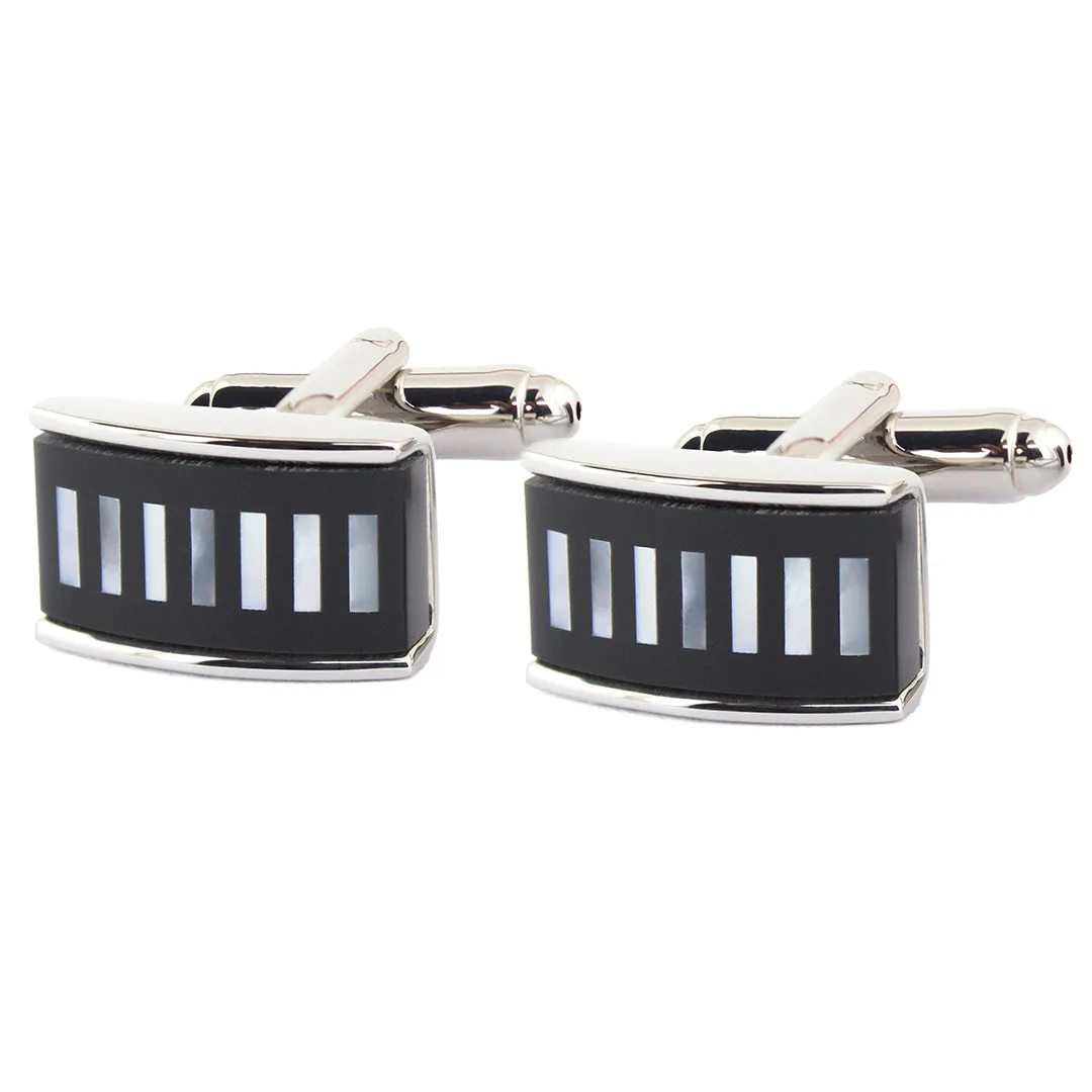 Peluche Sleek Plush Mother of Pearl Cufflinks