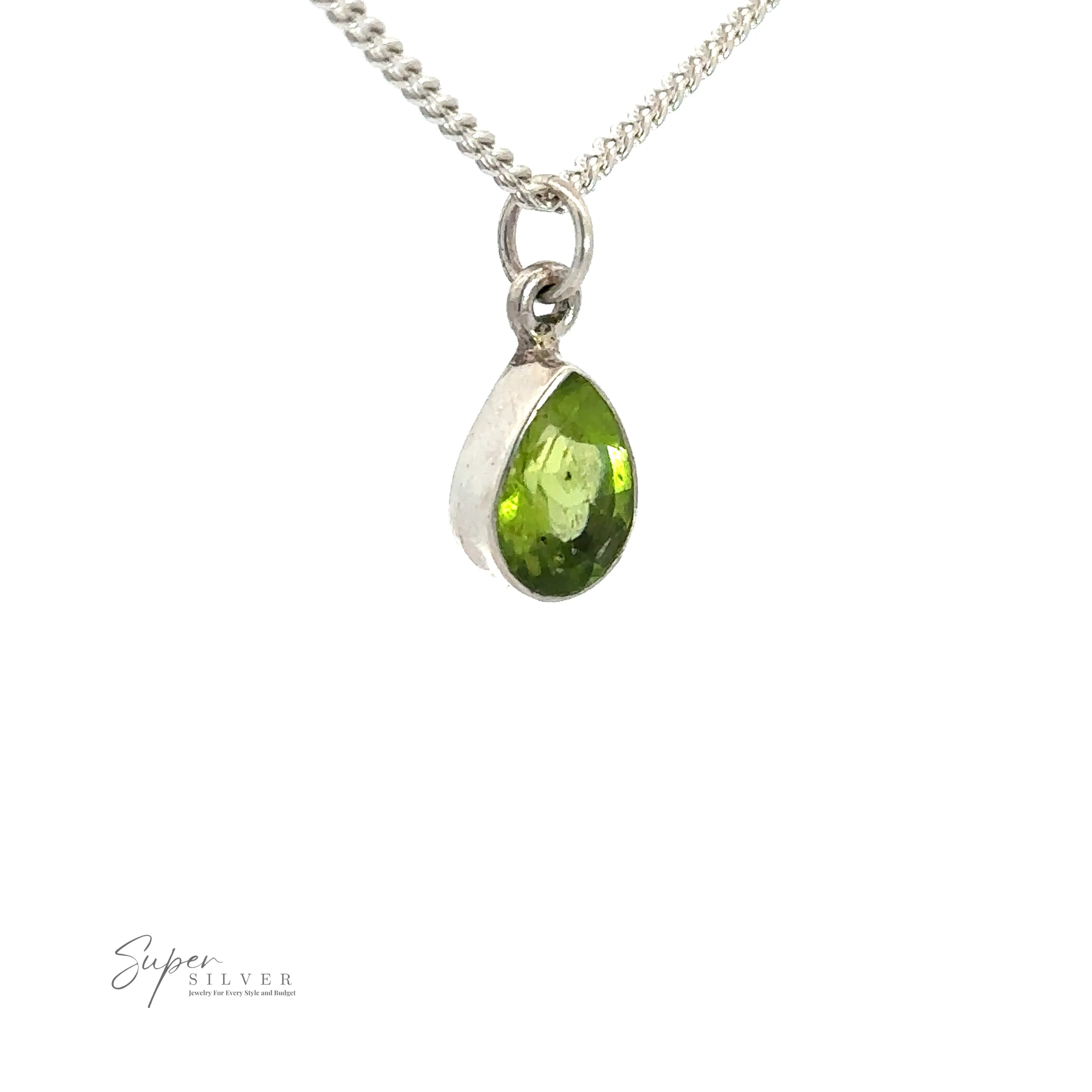 Peridot Teardrop Pendant