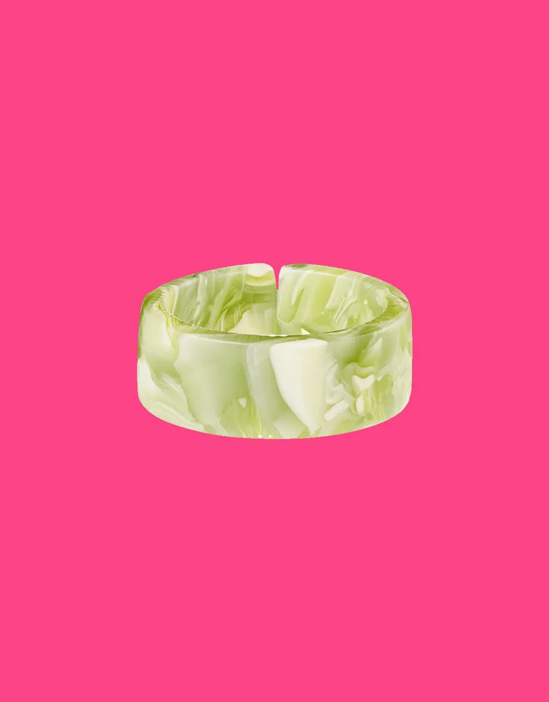 Poly resin ring marble