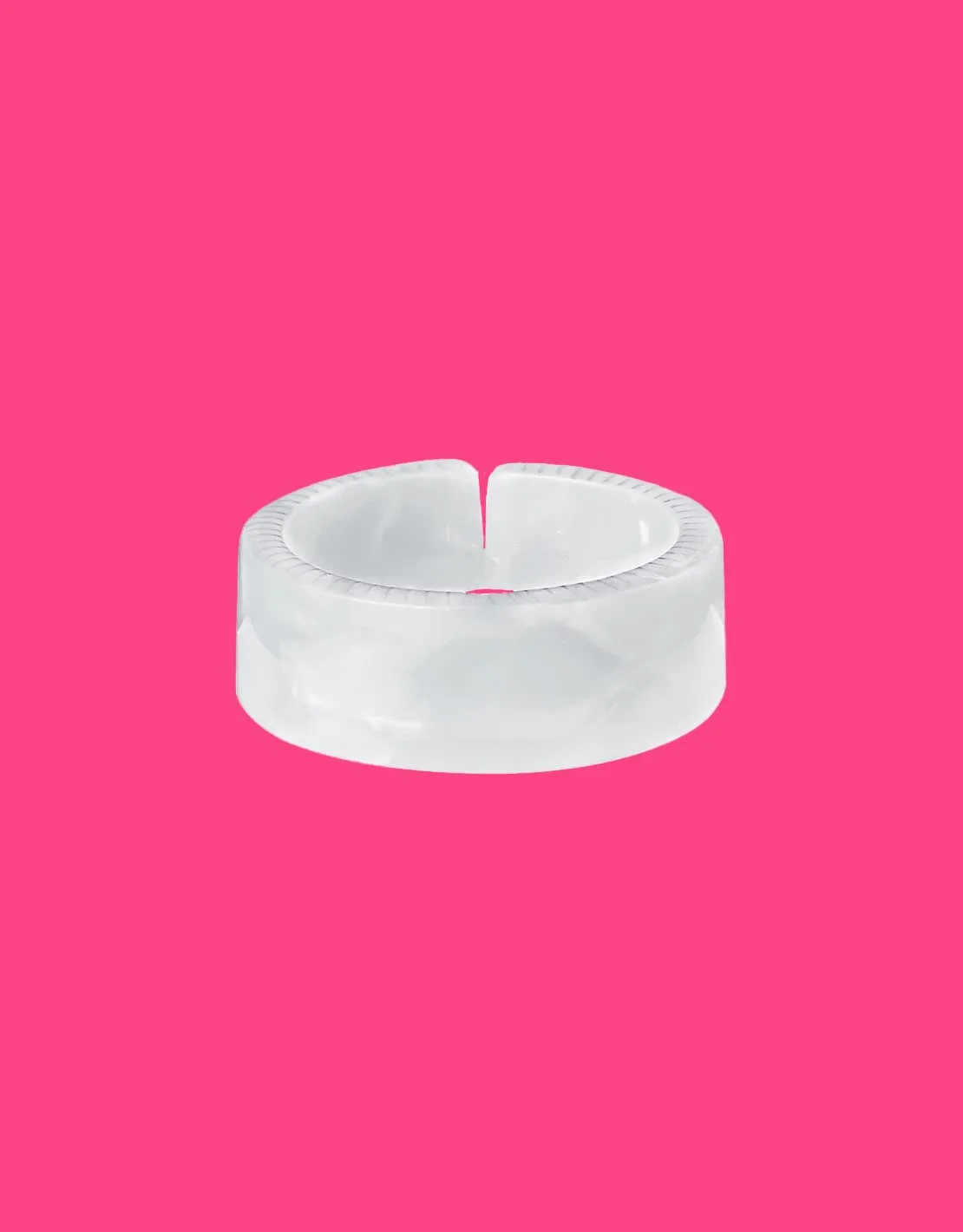 Poly resin ring marble