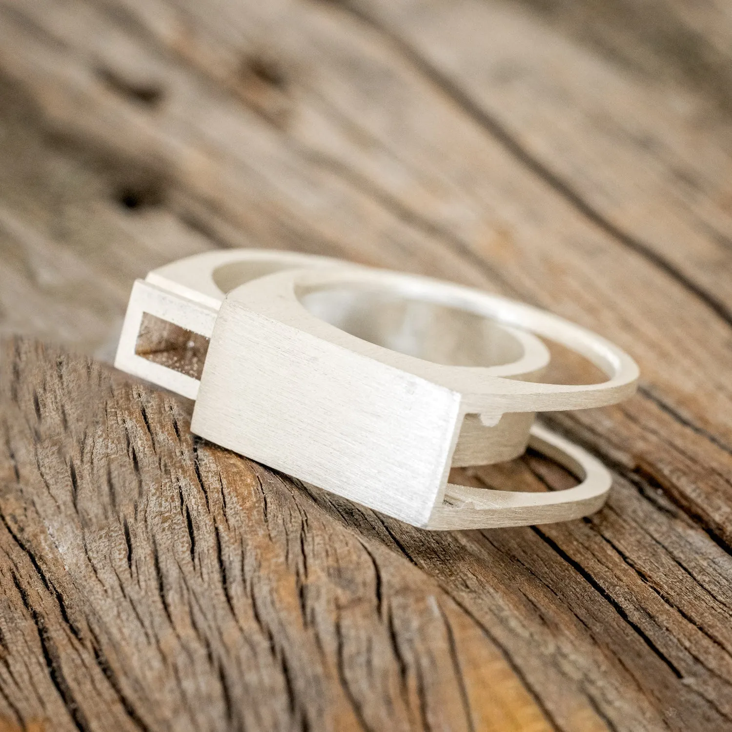 "HEMLOCK" - CUSTOMIZABLE SILVER POISON RING