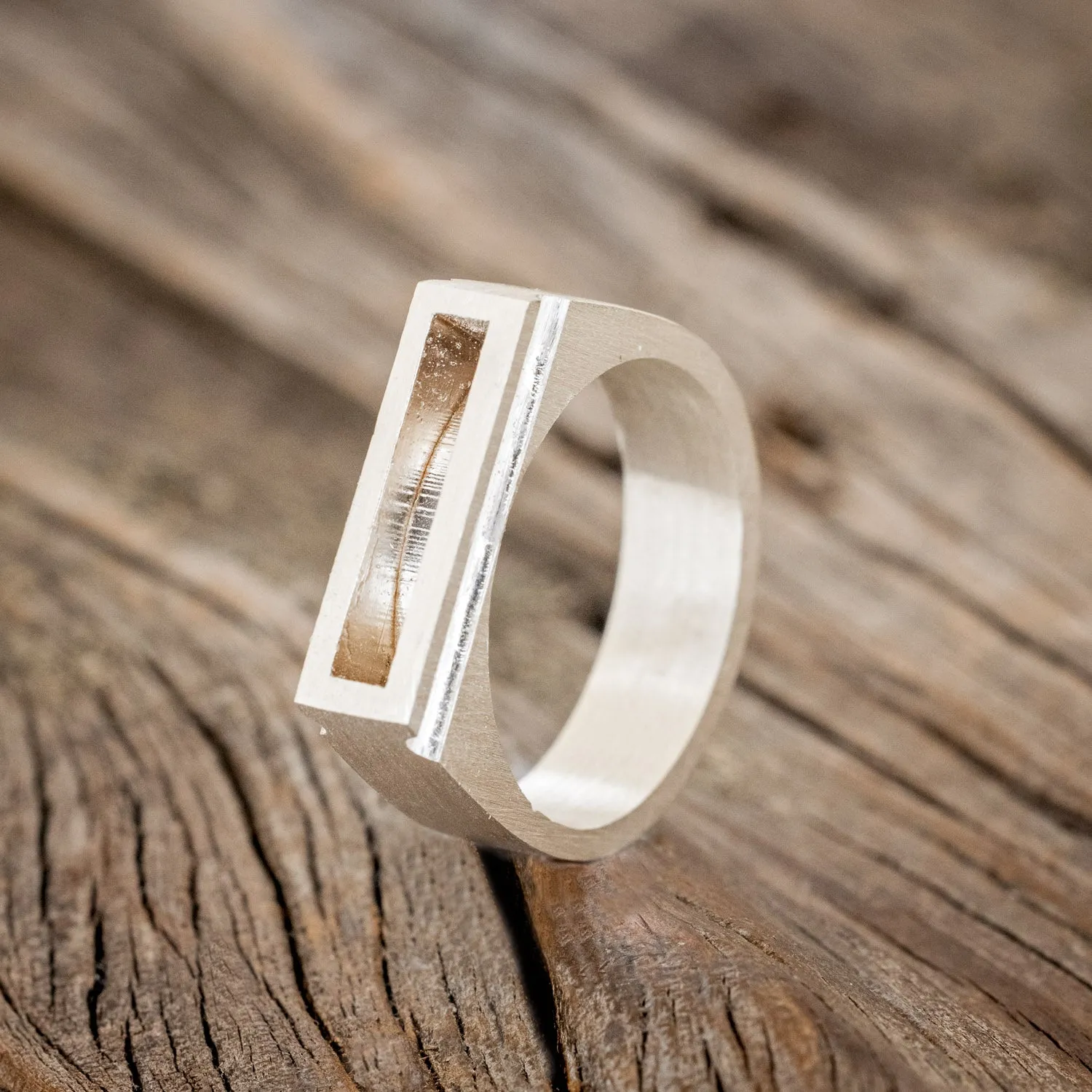 "HEMLOCK" - CUSTOMIZABLE SILVER POISON RING