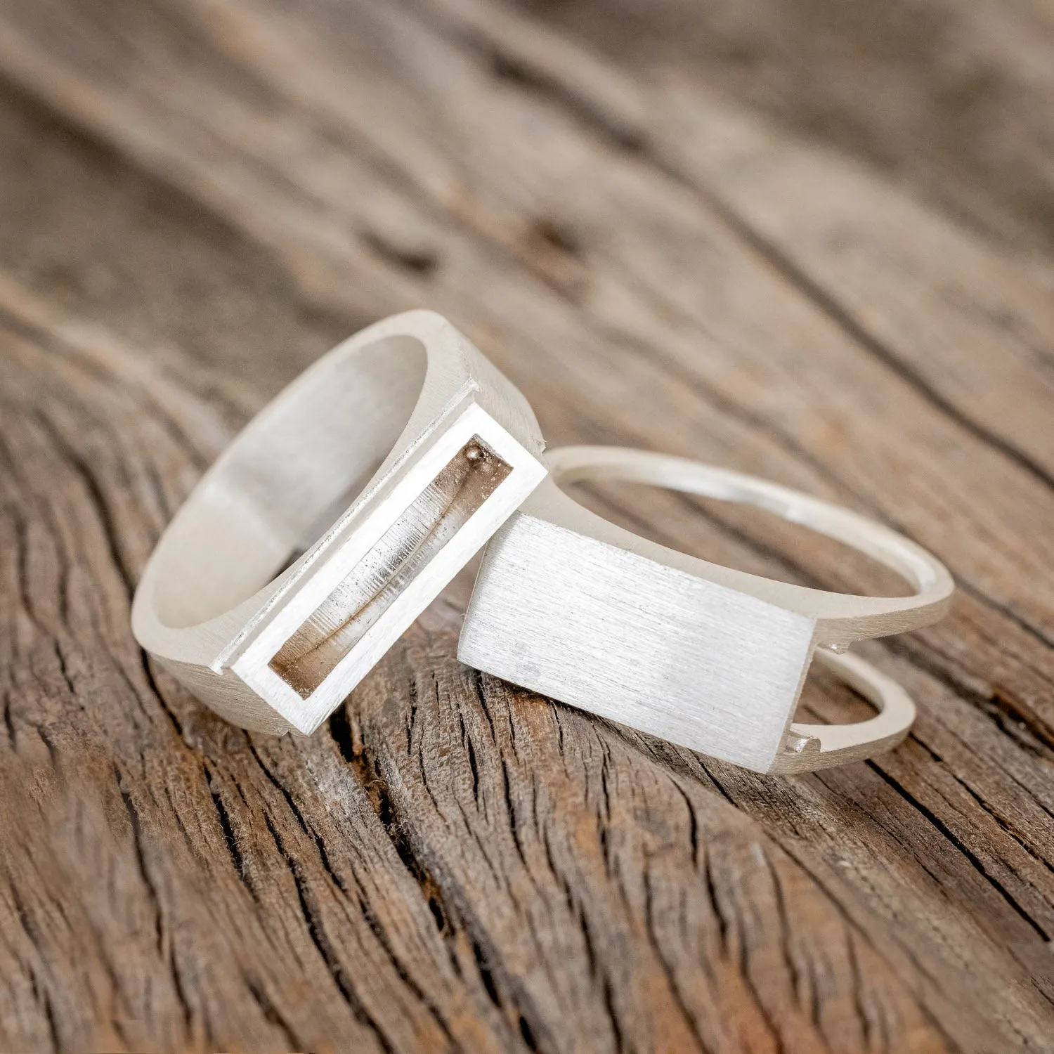 "HEMLOCK" - CUSTOMIZABLE SILVER POISON RING