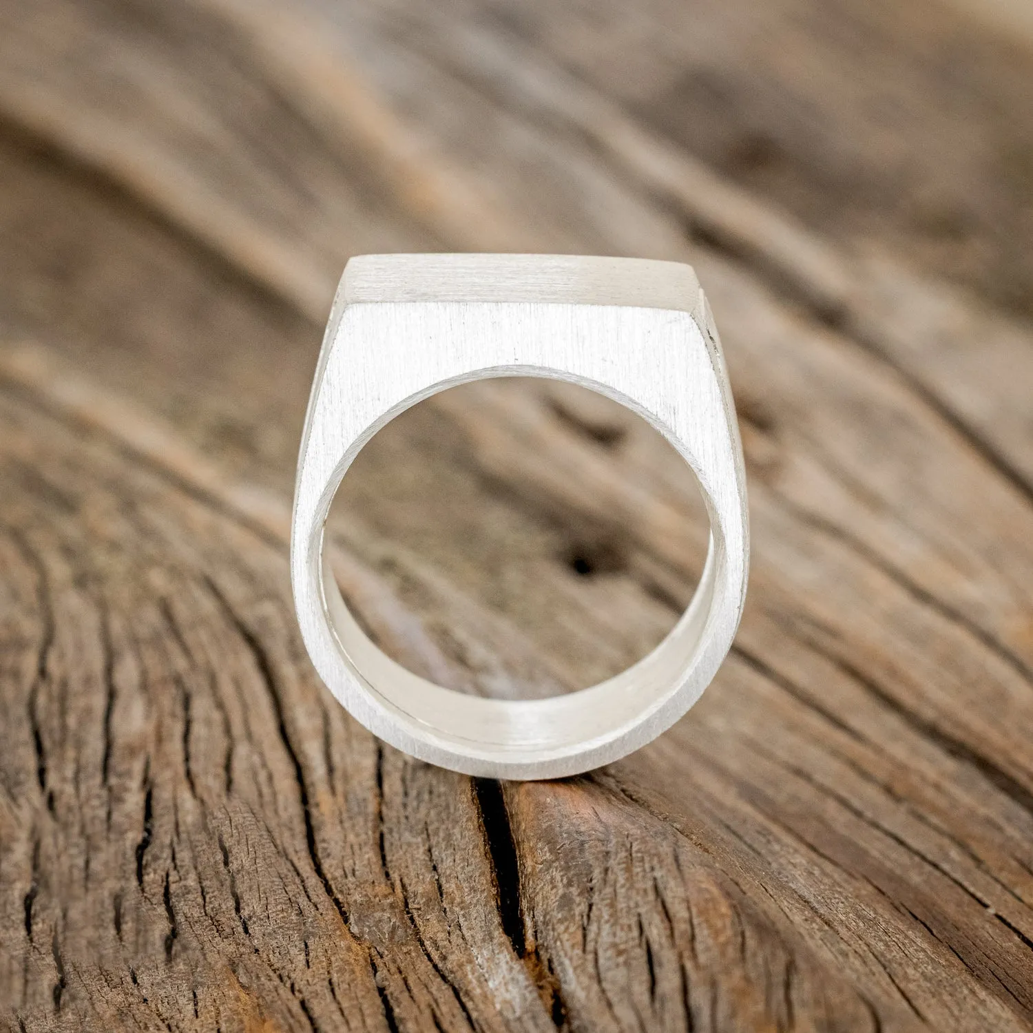 "HEMLOCK" - CUSTOMIZABLE SILVER POISON RING