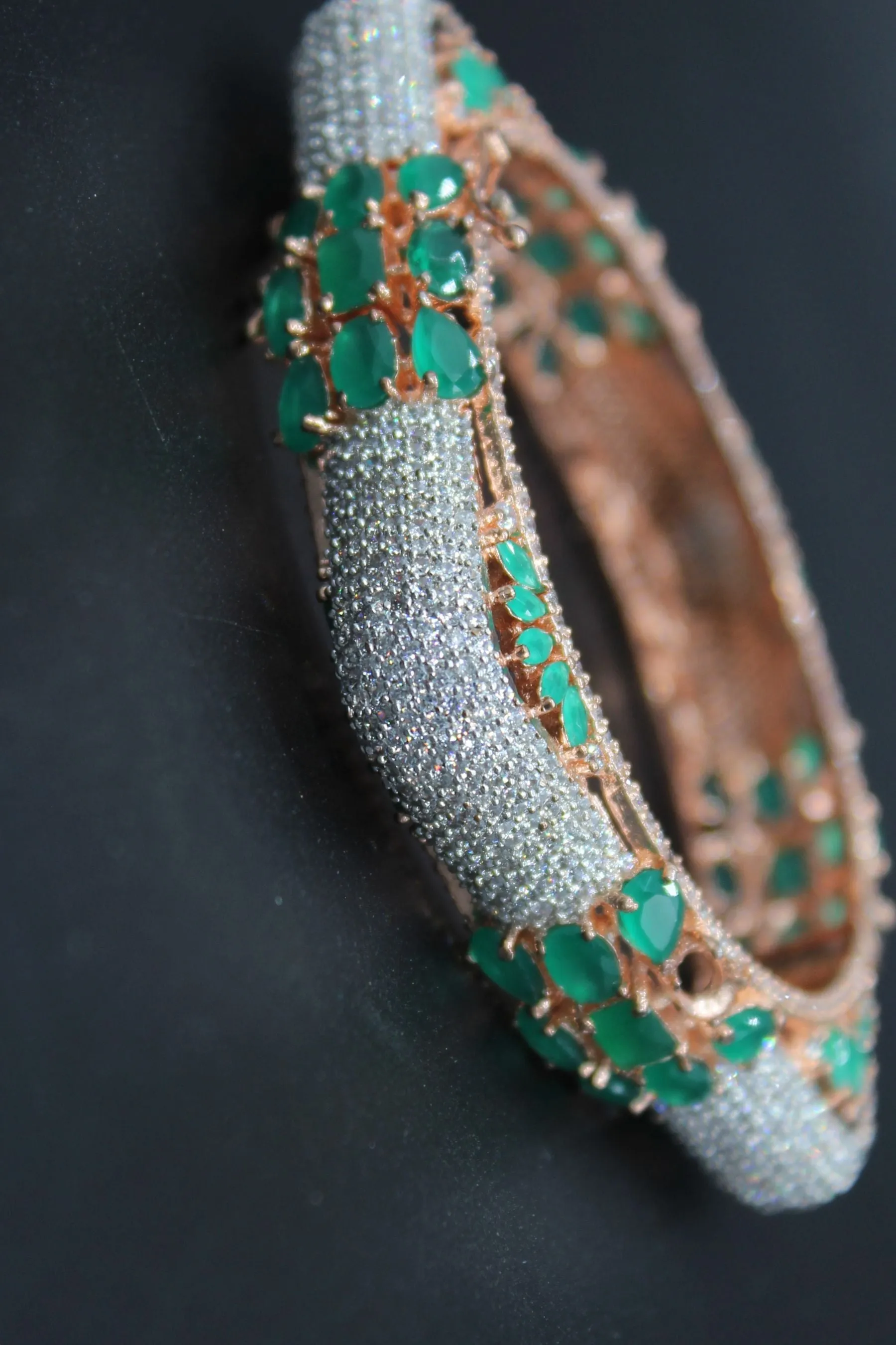 Radiant Rose Gold Kada: Elevate Your Style with JCSFashions Glamour