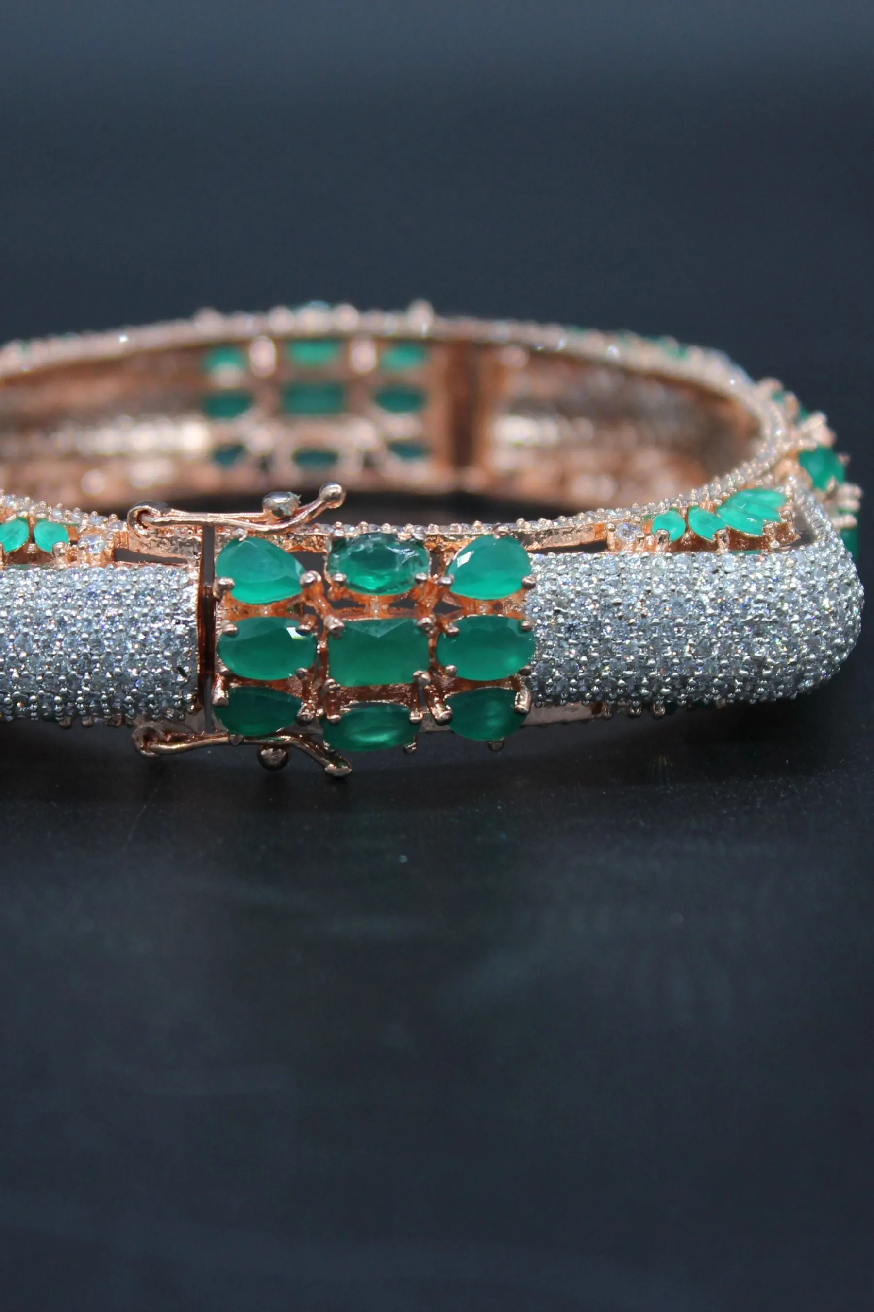 Radiant Rose Gold Kada: Elevate Your Style with JCSFashions Glamour