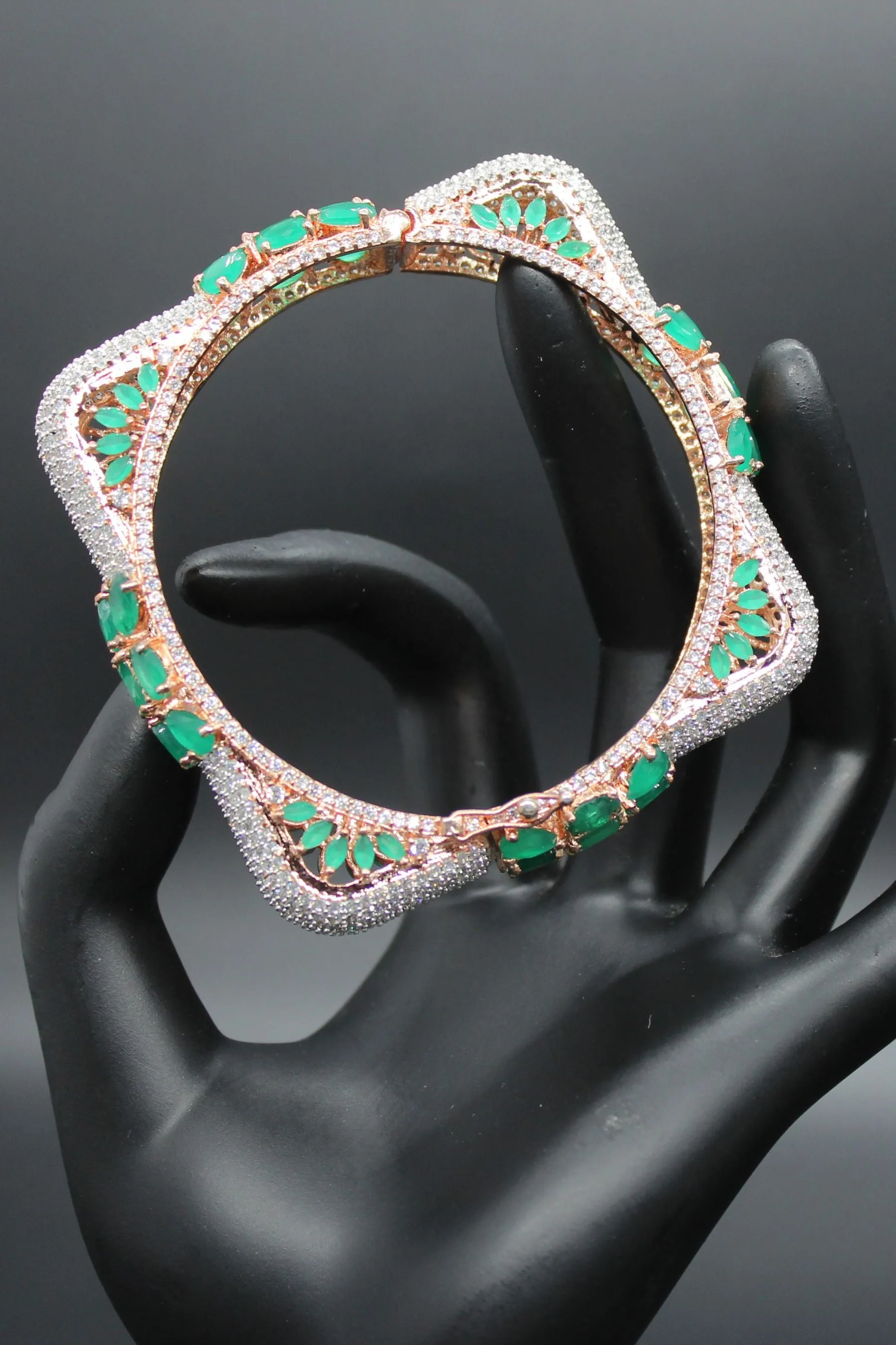 Radiant Rose Gold Kada: Elevate Your Style with JCSFashions Glamour