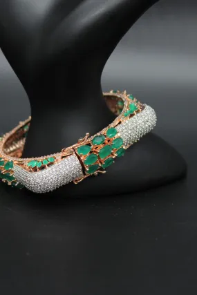 Radiant Rose Gold Kada: Elevate Your Style with JCSFashions Glamour