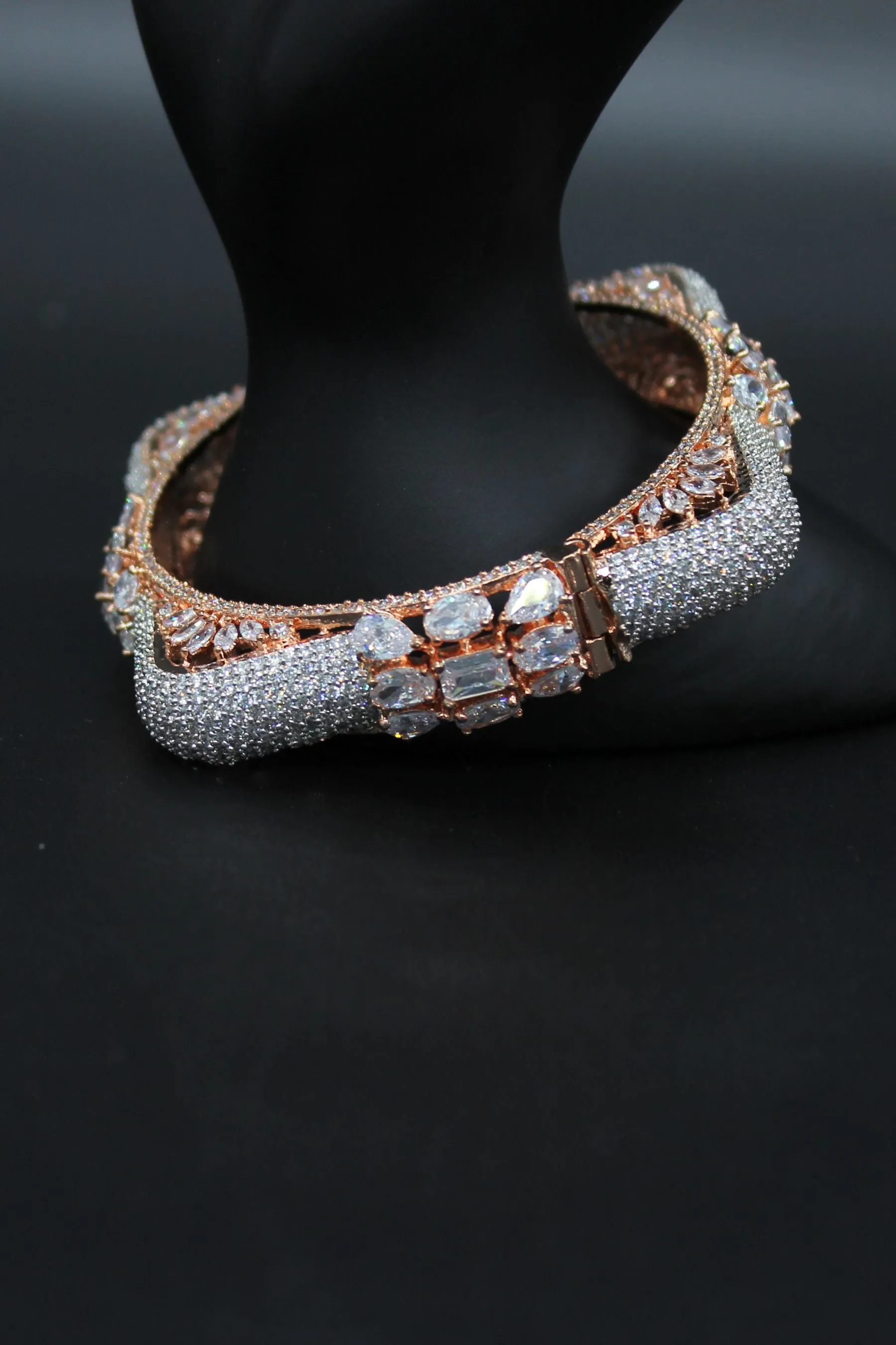 Radiant Rose Gold Kada: Elevate Your Style with JCSFashions Glamour