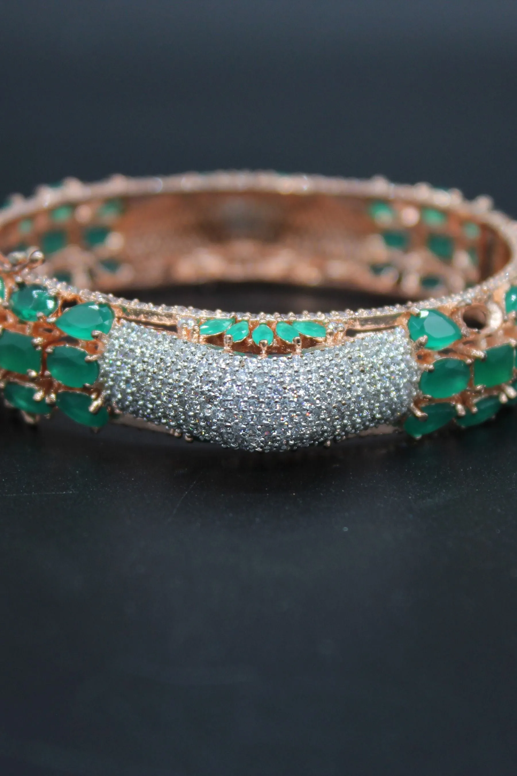 Radiant Rose Gold Kada: Elevate Your Style with JCSFashions Glamour