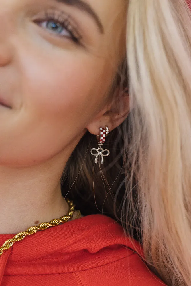 Red and White Checkered Hoops
