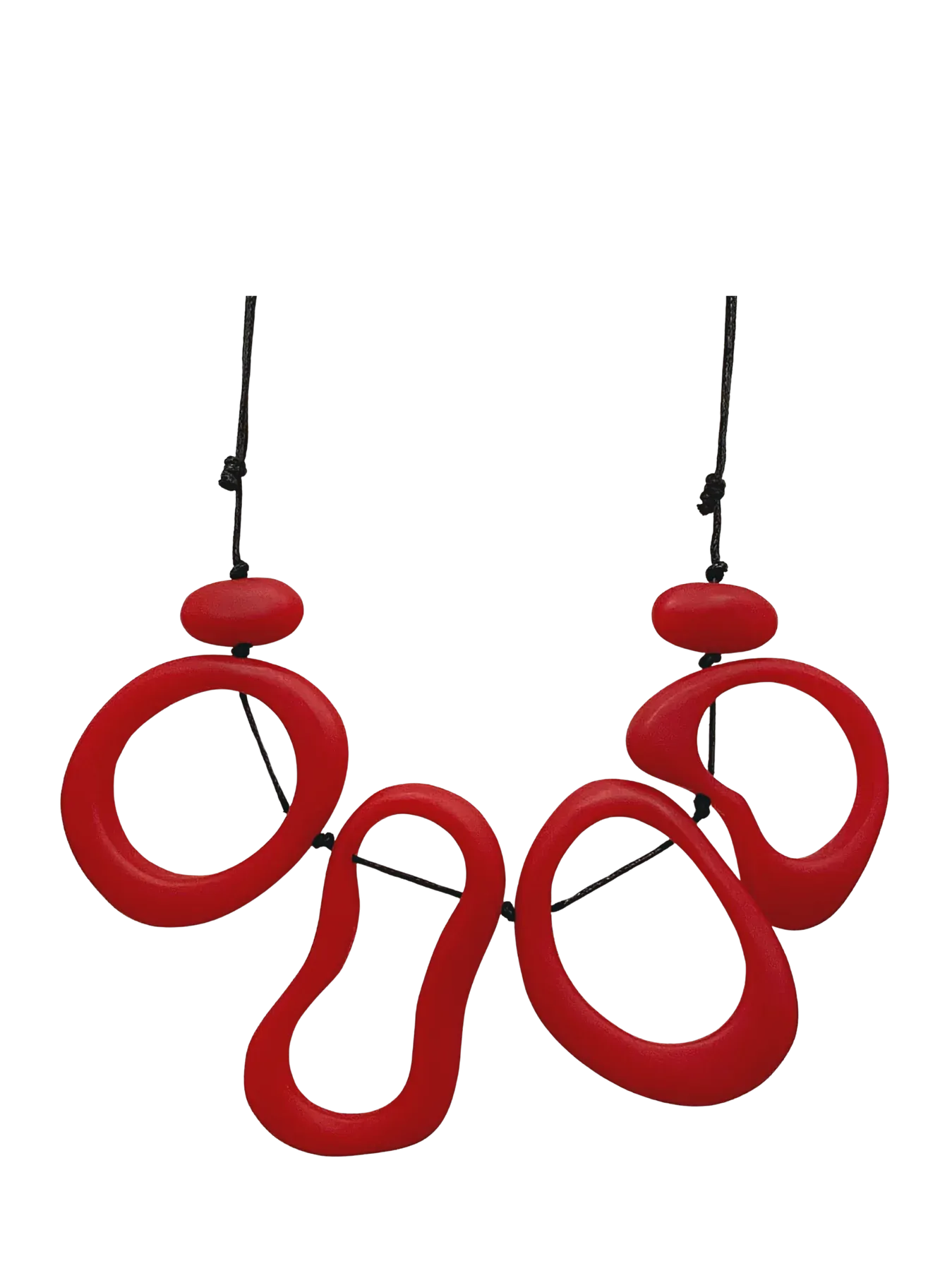 Red resin necklace | DARCY