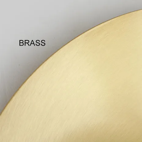 Rund Brass Plate Frosted Glass Mid Century Modern Wall Light / Ceiling Light