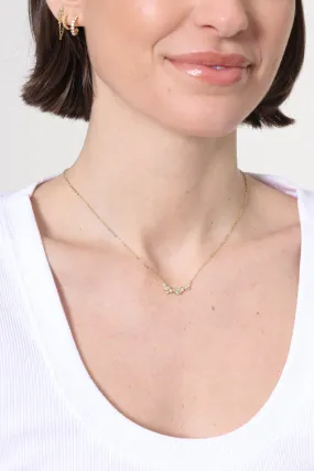Sable Bezel Bar Necklace