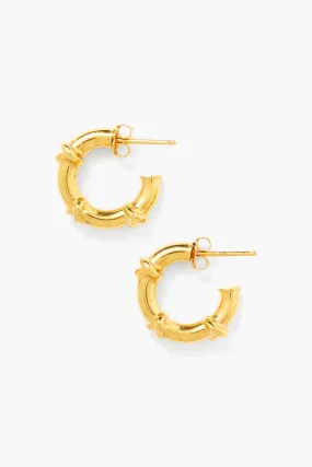 Sailor Puffy Hoops Gold