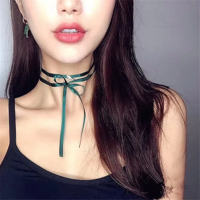 Satin Ribbon Dinosaur Choker Necklace *FREE ITEM