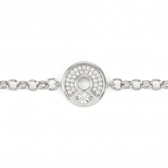 Sentimental Silver Zirconia Round Silver Bracelet 149201/017