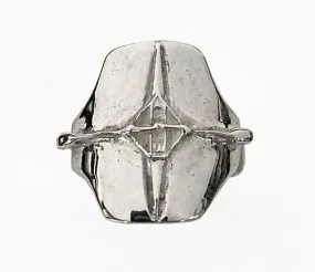 Single Rowing Shell on Signet Style Ring