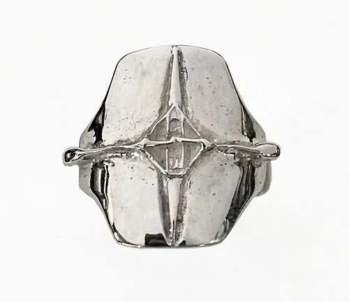 Single Rowing Shell on Signet Style Ring
