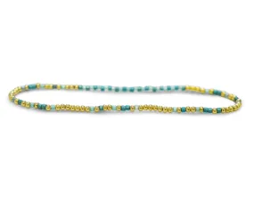 Skylar Paige STRENGTH Sentimental Stackers Beaded Bracelets - Tonal Turq