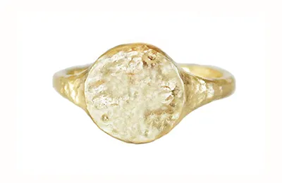 Small Round Signet Ring