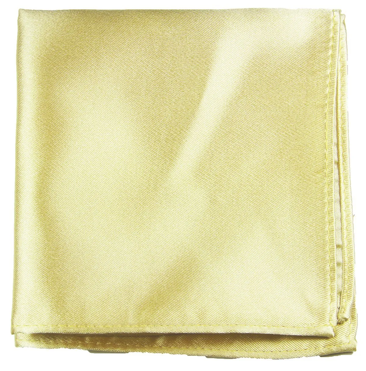 Solid Mellow Yellow Silk Necktie Set By Paul Malone