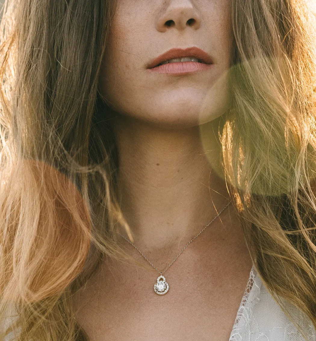 Sophia Crystal Pendant Necklace