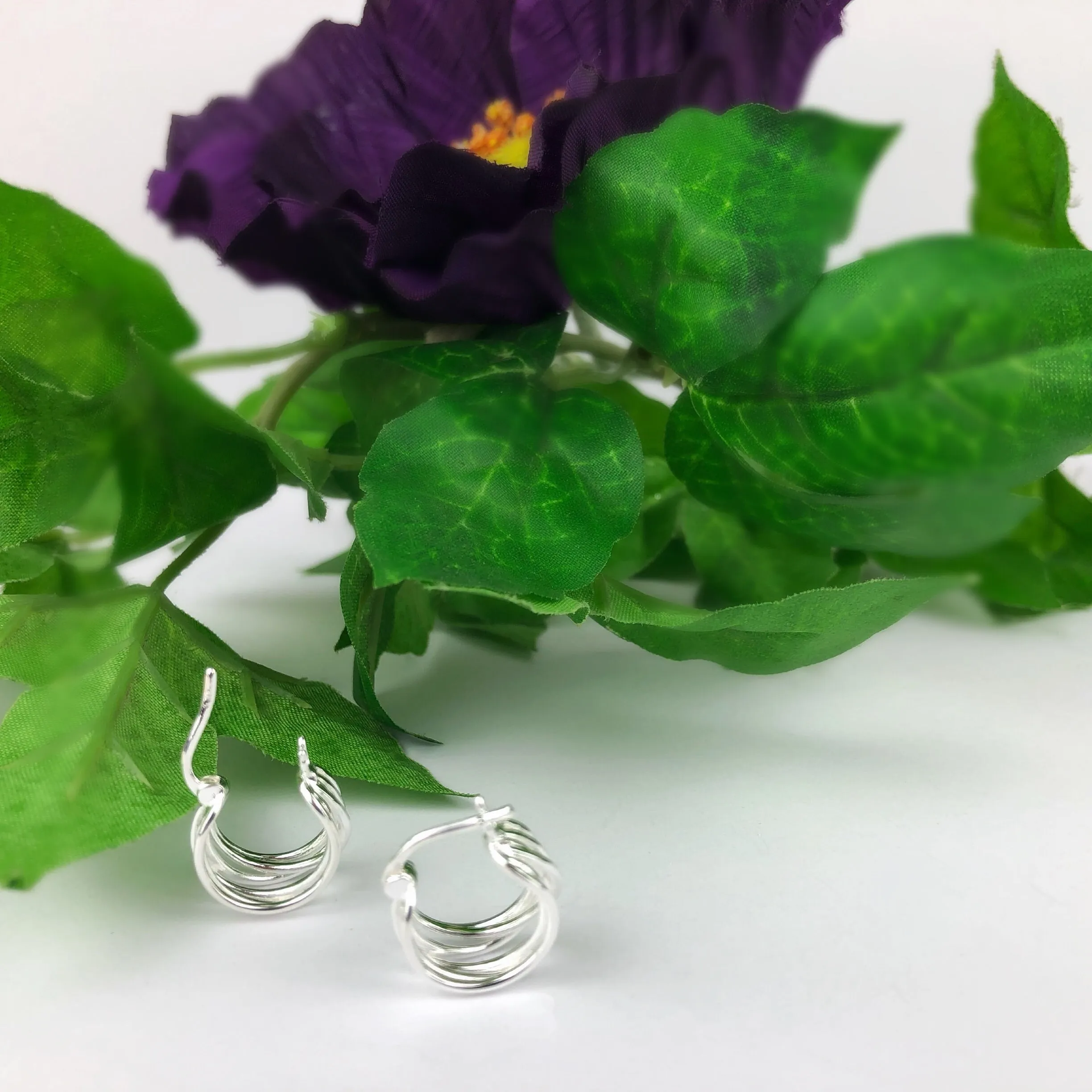 Spun Silver Earrings - SE4820