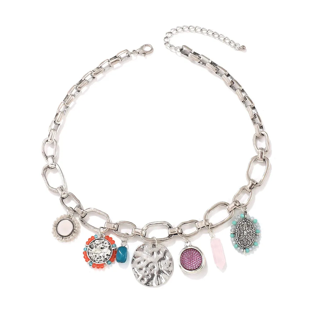 Stararashi Metal Coin Pendant Necklace Trendy Women Choker Jewelry