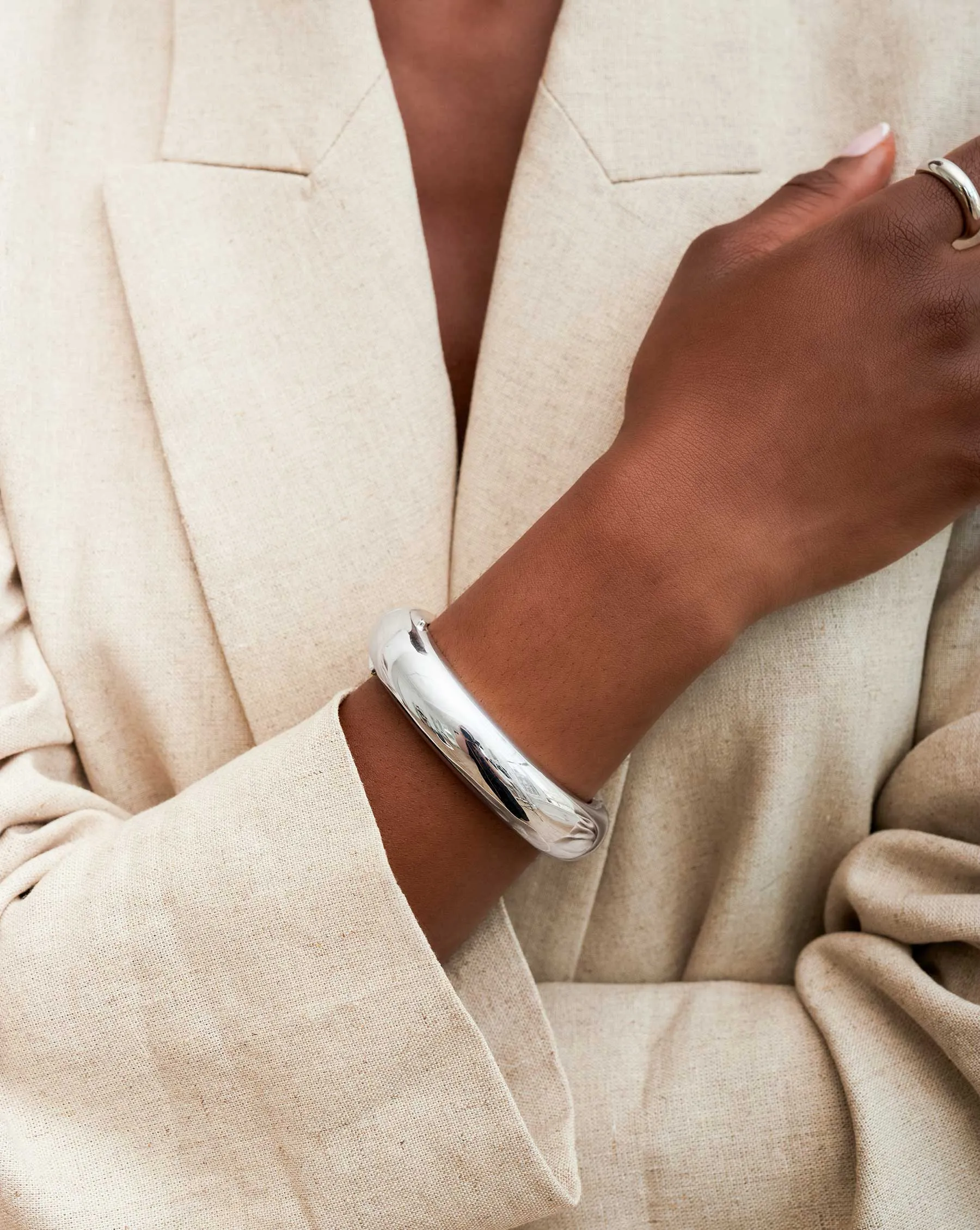 Statement Sterling - Cloud Bangle