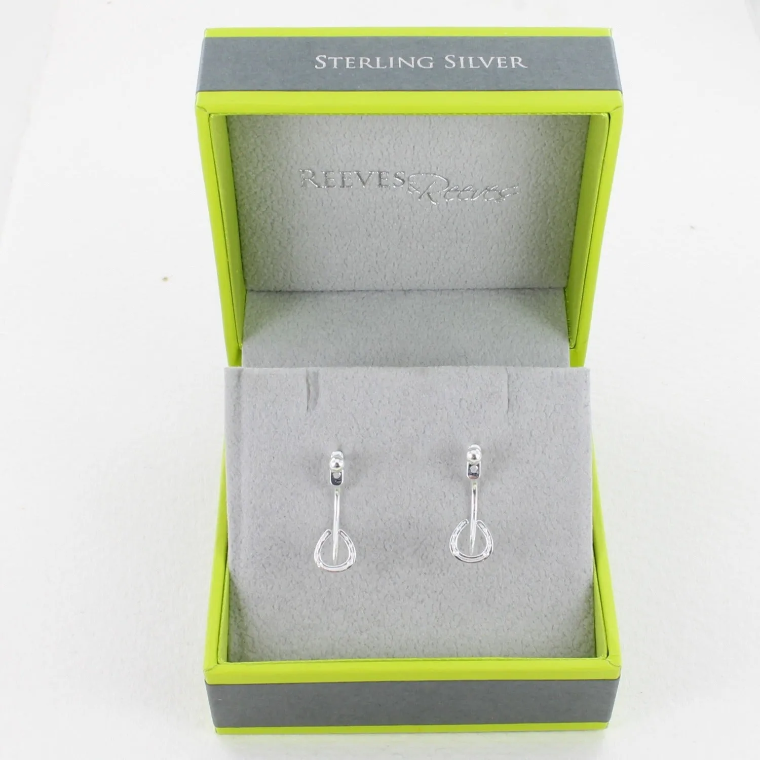 Sterling Silver Horseshoe Cuff Earrings