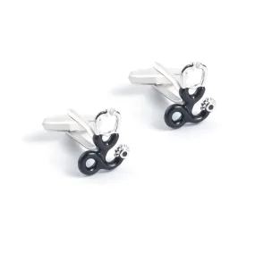 Stethoscope Cufflinks Black/Silver