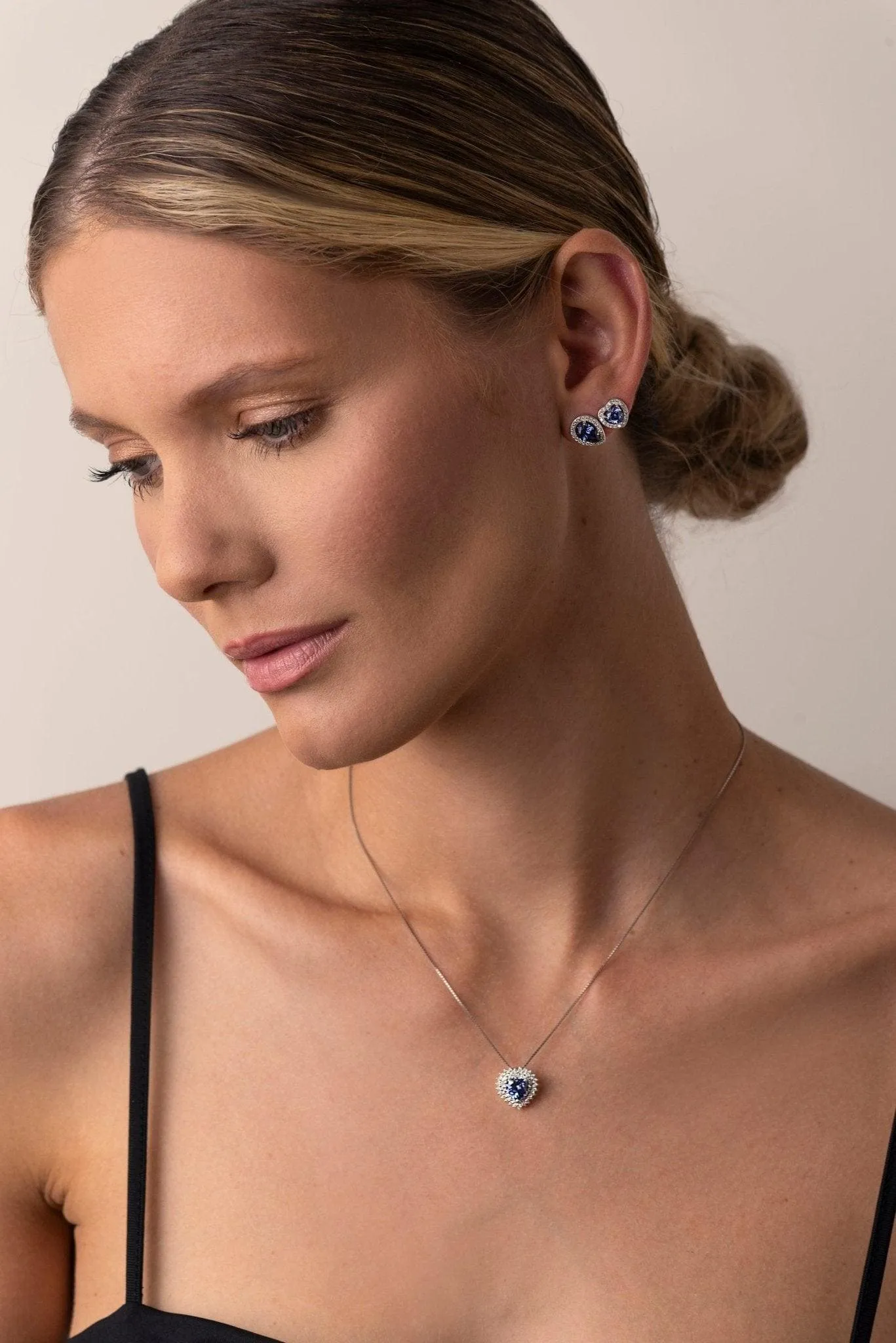 Tanzanite Heart Princess Necklace