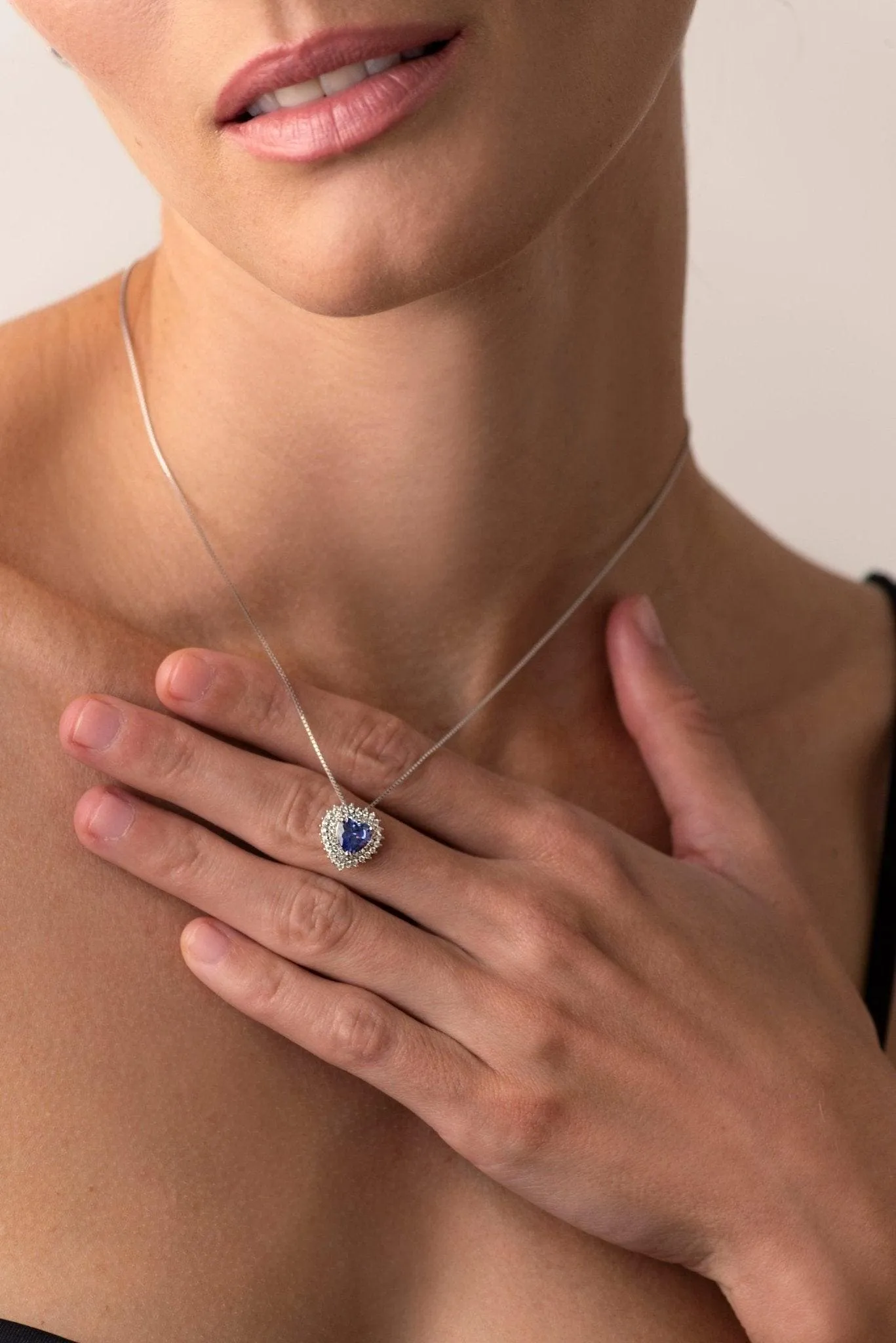 Tanzanite Heart Princess Necklace