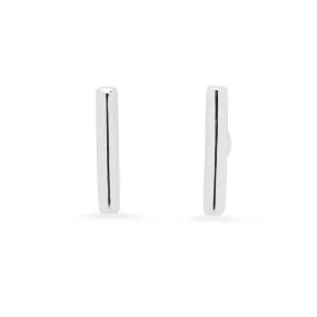 THIN BAR STUDS, SILVER