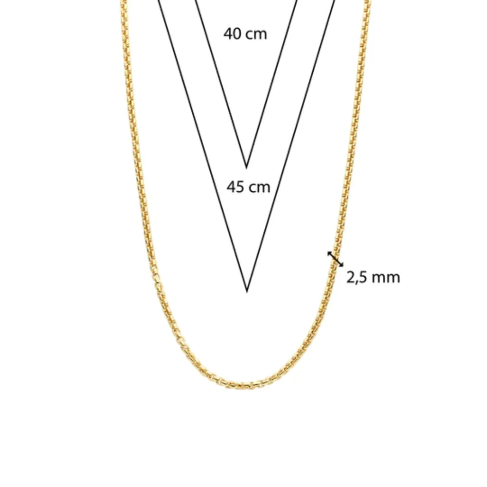 Ti Sento Gold Plated Chain Necklace