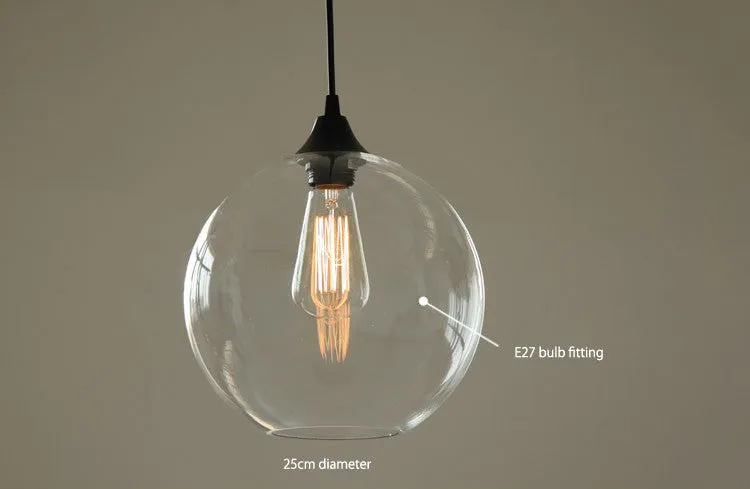 Tuscany Round Glass Pendant Light