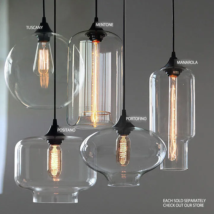 Tuscany Round Glass Pendant Light