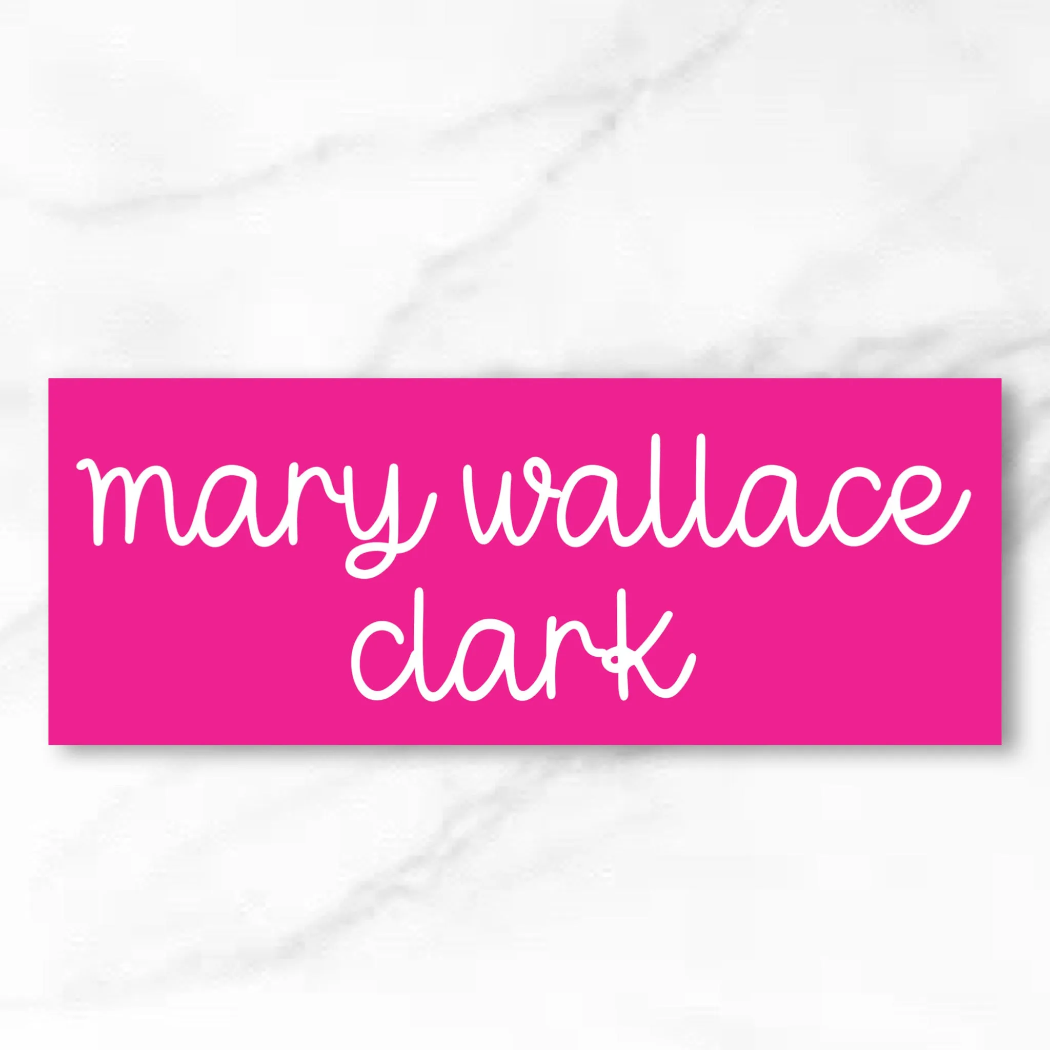 Vinyl Name Labels - Customizable